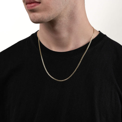 NASZYJNIK ŁAŃCUSZKOWY 2,60MM 333 ZŁOTY - IDENTIM®