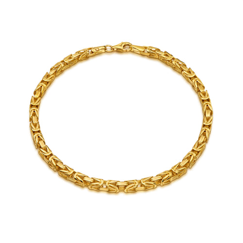 BRANSOLETKA ŁAŃCUSZKOWA KING 333 ZŁOTA 3,50MM - IDENTIM®