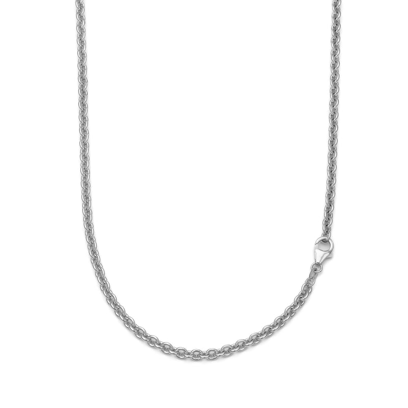 ZŁOTY ŁAŃCUSZEK Z KLAMRĄ 4.00MM 585 BIAŁE ZŁOTO