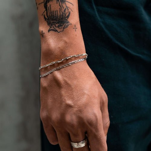 BRANSOLETKA SPINACZ ZE SREBRA 925 RODOWANEGO - IDENTIM®