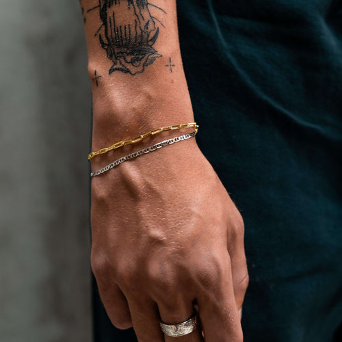 BRANSOLETKA Z ŁAŃCUSZKIEM PANCERNYM ZE SREBRA 925 RODOWANEGO 2,80MM - IDENTIM®