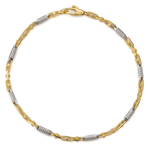 ZŁOTA BRANSOLETKA MONTE CARLO 2.50MM 585 BIAŁE ZŁOTO - IDENTIM®