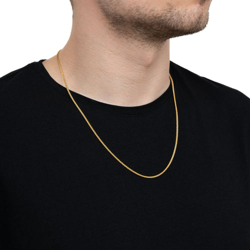 ŁAŃCUSZEK PLECIONY ZŁOTY 1,70MM 333 ZŁOTY