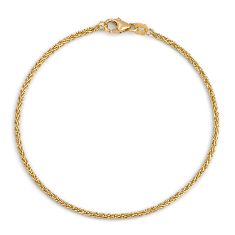 BRANSOLETKA PLECIONA ZŁOTA BRANSOLETKA 1,70MM 333 ZŁOTA
