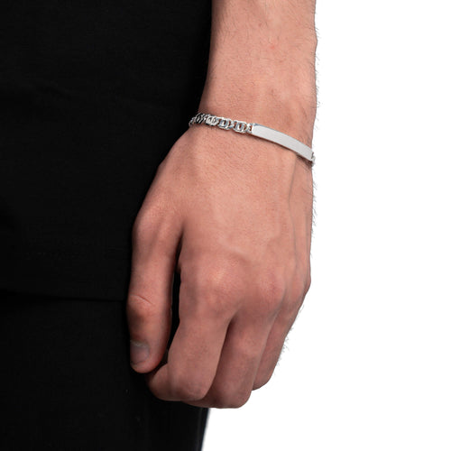 BRANSOLETKA ID TYGRYSIE OKO SREBRO 925 RODOWANE - IDENTIM®