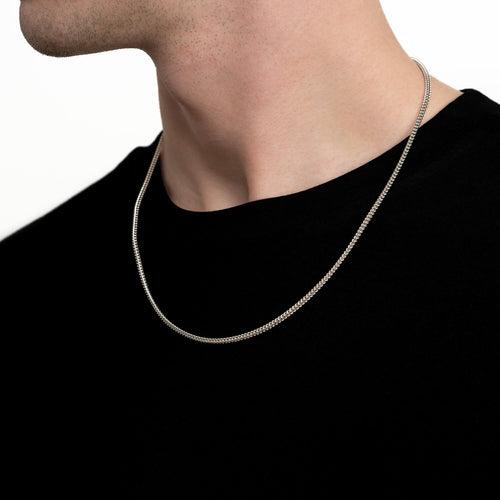 FRANCO CHAIN ZŁOTY ŁAŃCUSZEK 2.00MM 750 BIAŁE ZŁOTO - IDENTIM®