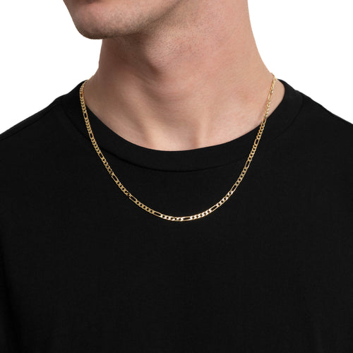 ŁAŃCUSZEK FIGARO ZŁOTY 3,50MM 585 ZŁOTY - IDENTIM®