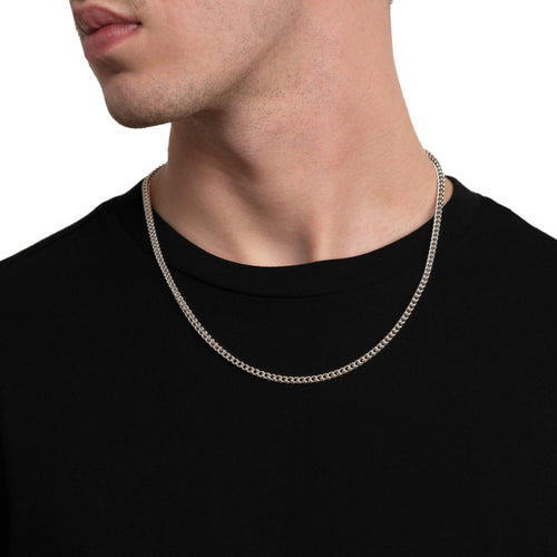 FRANCO CHAIN ZŁOTY ŁAŃCUSZEK 3.50MM 585 BIAŁE ZŁOTO - IDENTIM®