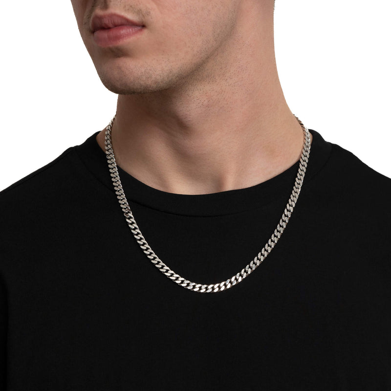 PANZER CHAIN ZŁOTY ŁAŃCUSZEK 6.00MM 585 BIAŁE ZŁOTO
