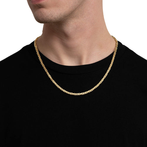 ZŁOTY ŁAŃCUSZEK KING CHAIN 4,00MM 750 GOLD - IDENTIM®