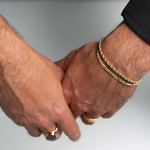 BRANSOLETKA ŁAŃCUSZKOWA 3.20MM SREBRO 925 POZŁACANE 18 KARATOWYM ZŁOTEM - IDENTIM®