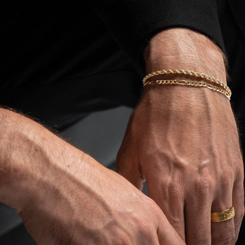 BRANSOLETKA ŁAŃCUSZKOWA 3.20MM SREBRO 925 POZŁACANE 18 KARATOWYM ZŁOTEM - IDENTIM®