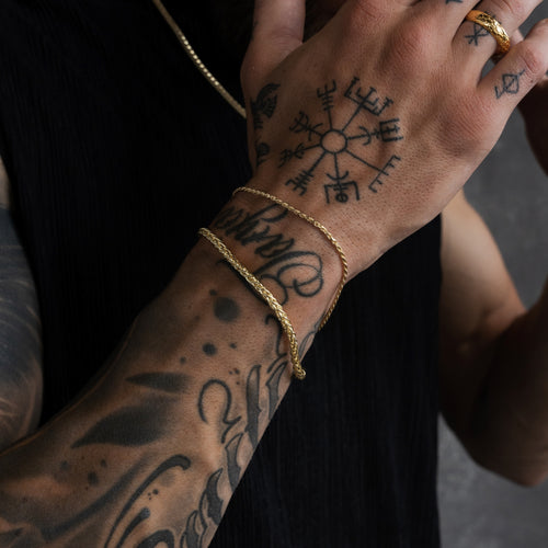 BRANSOLETKA ŁAŃCUSZKOWA ZE SREBRA 925 POZŁACANEGO 18-KARATOWYM ZŁOTEM 2,00 MM - IDENTIM®