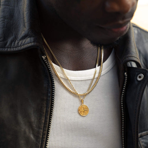 ŁAŃCUSZEK DO KRAWĘŻNIKA ZE SREBRA PRÓBY 925 POZŁACANEGO 18-KARATOWYM ZŁOTEM 4,00 MM - IDENTIM®