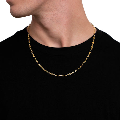 ŁAŃCUSZEK DO SPINACZA ZŁOTY 3,50MM 585 ZŁOTY - IDENTIM®