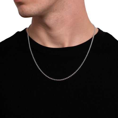 ZŁOTY ŁAŃCUSZEK 2.70MM 585 BIAŁE ZŁOTO - IDENTIM®