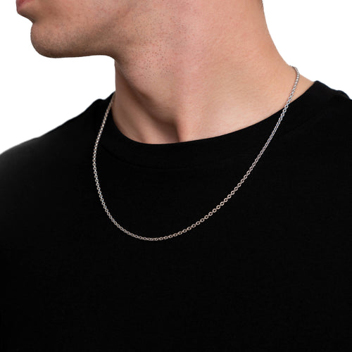 ZŁOTY ŁAŃCUSZEK 2.70MM 750 BIAŁE ZŁOTO - IDENTIM®