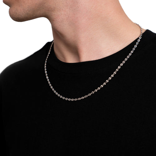 ZŁOTY ŁAŃCUSZEK DO KOTWICY 3.50MM 585 BIAŁE ZŁOTO - IDENTIM®