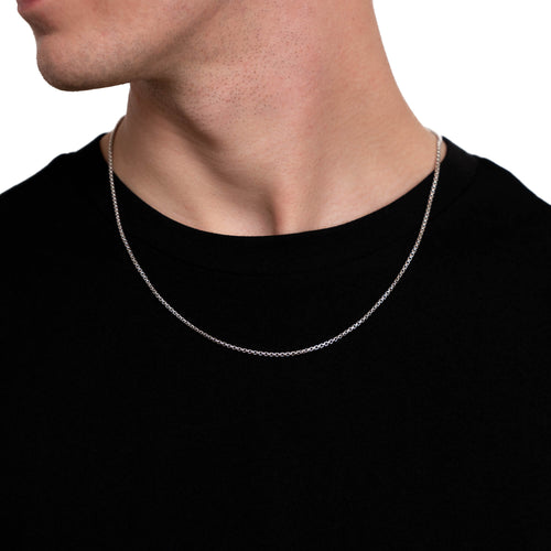 ZŁOTY ŁAŃCUSZEK VENEZIAN CHAIN 2,00MM 585 BIAŁE ZŁOTO - IDENTIM®