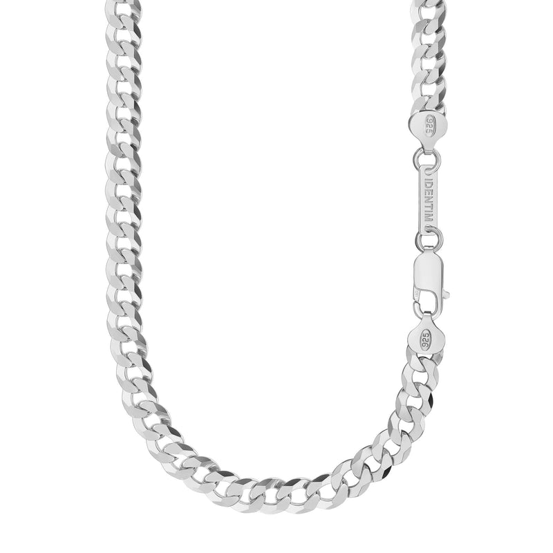 ŁAŃCUSZEK DO KRAWĘŻNIKA SREBRO 925 RODOWANE 7,80MM