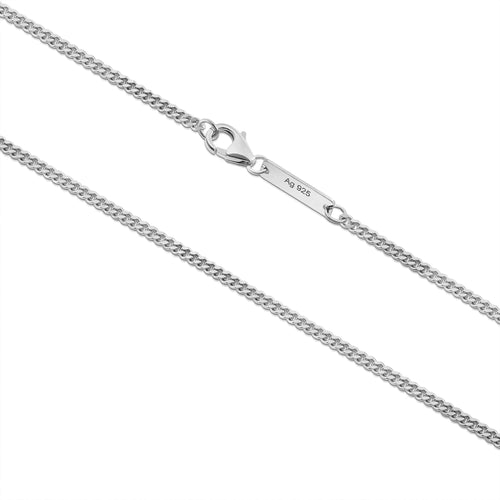 ŁAŃCUSZEK DO KRAWĘŻNIKA SREBRO 925 RODOWANE 2,40MM - IDENTIM®