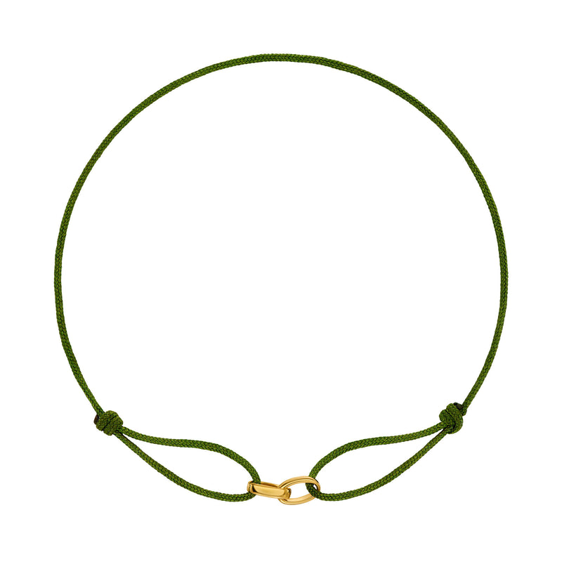 BRANSOLETKA GLORY OLIWKOWA BRANSOLETKA MATERIAŁOWA 585 ZŁOTA
