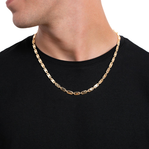 ŁAŃCUSZEK PŁYTKOWY ZŁOTY 5,50MM 585 ZŁOTY - IDENTIM®