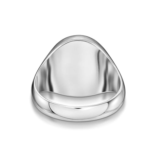 SYGNET LAPIS OVAL 925 SREBRO RODOWANE - IDENTIM®