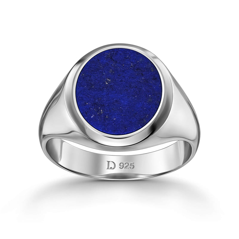 SYGNET LAPIS OWALNY SREBRO 925 RODOWANE