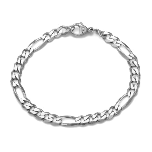 BRANSOLETKA FIGARO ZŁOTA BRANSOLETKA 5,50MM 585 BIAŁE ZŁOTO - IDENTIM®