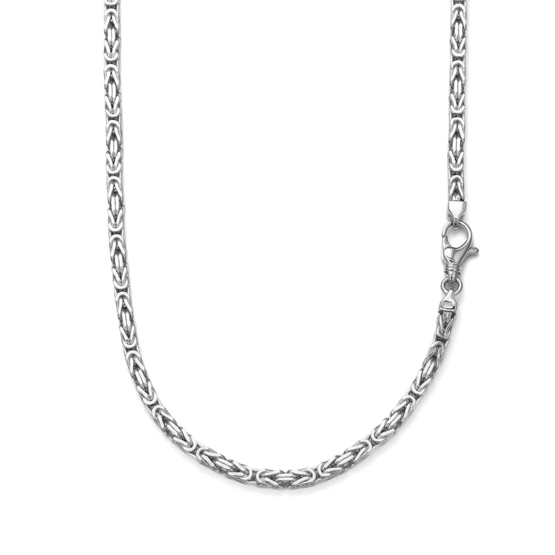 ZŁOTY ŁAŃCUSZEK KING'S CHAIN 4.00MM 585 BIAŁE ZŁOTO