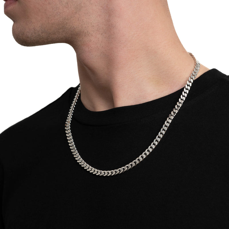 PANZER CHAIN ZŁOTY ŁAŃCUSZEK 6.00MM 585 BIAŁE ZŁOTO