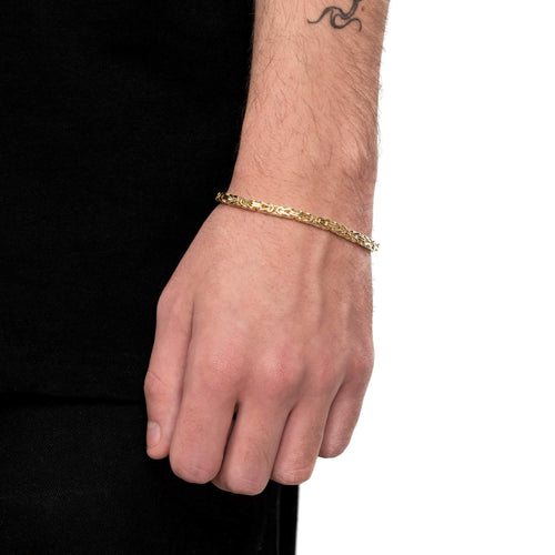 ZŁOTA BRANSOLETKA KINGS 4,00MM 750 GOLD - IDENTIM®