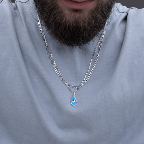 NASZYJNIK NAZAR OKO SREBRO 925 RODOWANE - IDENTIM®