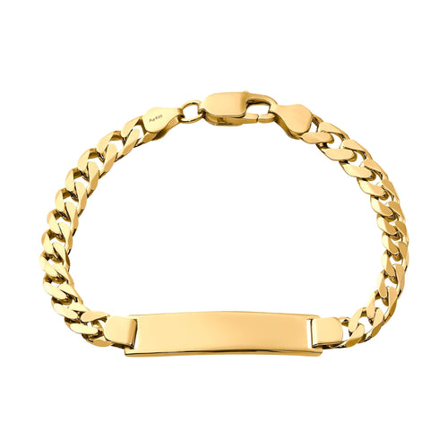 BRANSOLETKA IDENTYFIKACYJNA ARMOUR ZE SREBRA 925 POZŁACANEGO 18-KARATOWYM ZŁOTEM - IDENTIM®