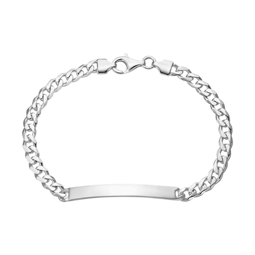 BRANSOLETKA ID ARMOUR CUBAN ZE SREBRA 925 RODOWANEGO - IDENTIM®