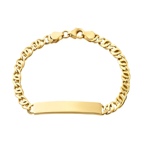 BRANSOLETKA ID TYGRYSIE OKO ZE SREBRA 925 POZŁACANEGO 18-KARATOWYM ZŁOTEM - IDENTIM®