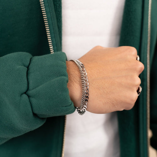BRANSOLETKA ŁAŃCUSZKOWA ZE SREBRA 925 RODOWANEGO 3,30MM - IDENTIM®