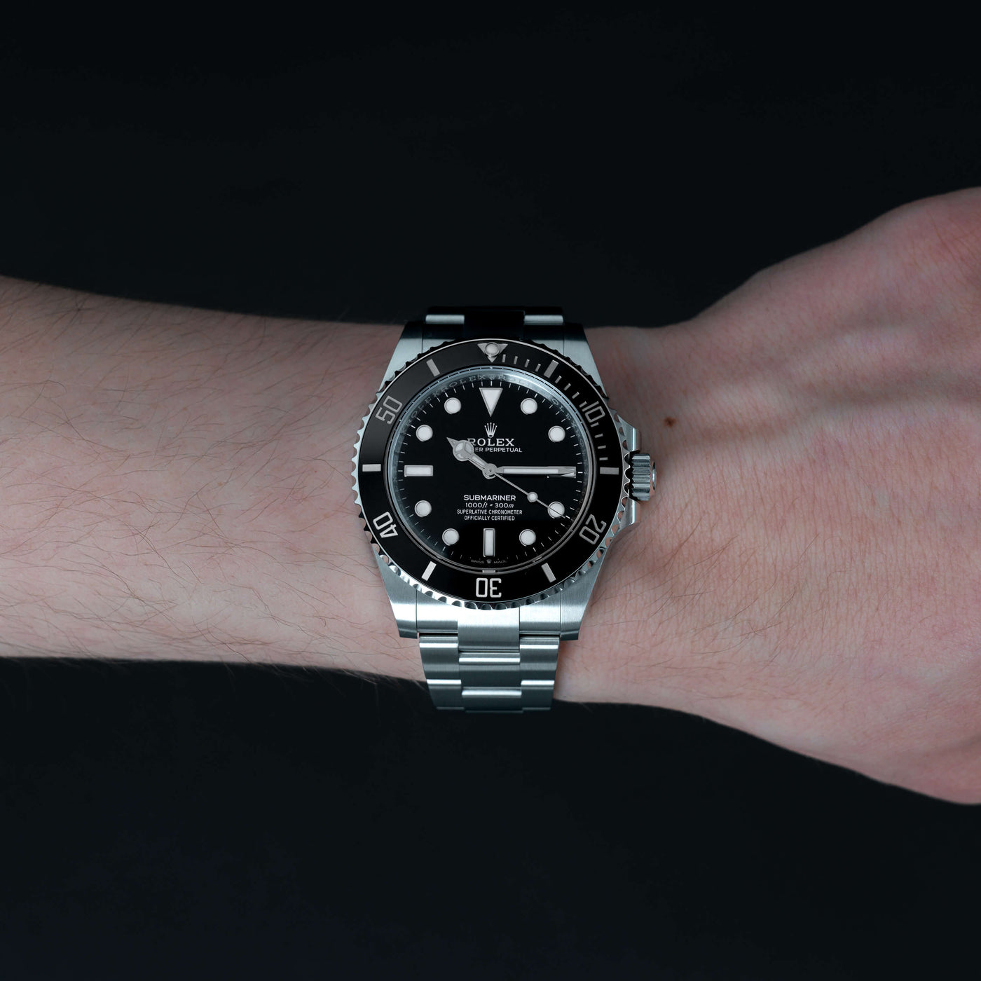 ROLEX SUBMARINER (BEZ DATY) STAL/CERAMIKA - 124060 - 2024 - PEŁNY ZESTAW - CZĘŚCIOWO KLEJONY - NOWY