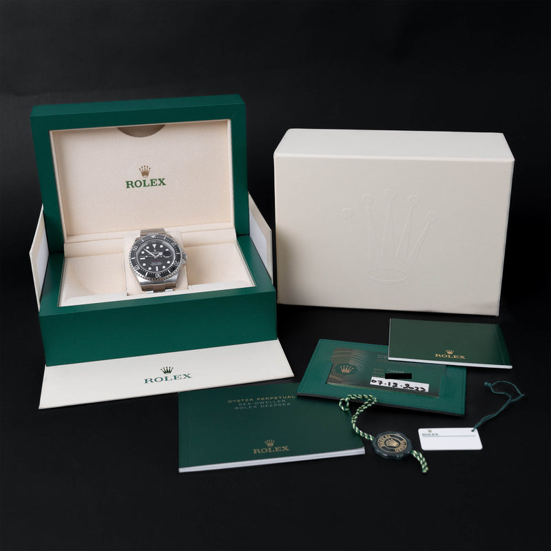 ROLEX SEA-DWELLER RED STEEL/CERAMIC - 126600 - 2023 - FULL SET - FULLY BONDED - NEW