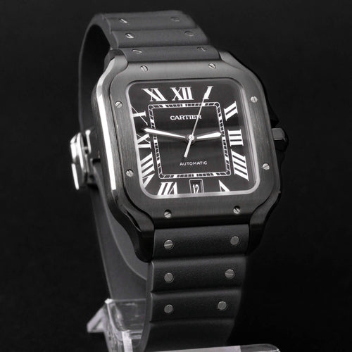 CARTIER SANTOS BLACK - WSSA0039 - 2022 - PEŁNY ZESTAW - MAŁO NOSZONY