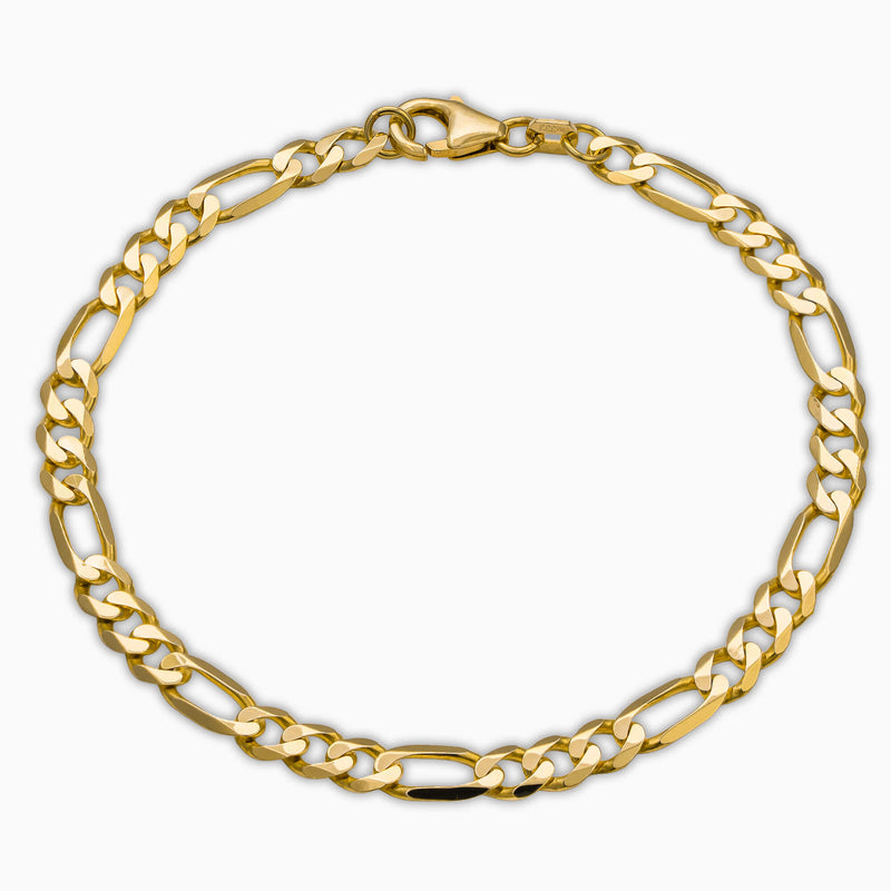 BRANSOLETKA FIGARO ZŁOTA BRANSOLETKA 5,00MM 333 ZŁOTO