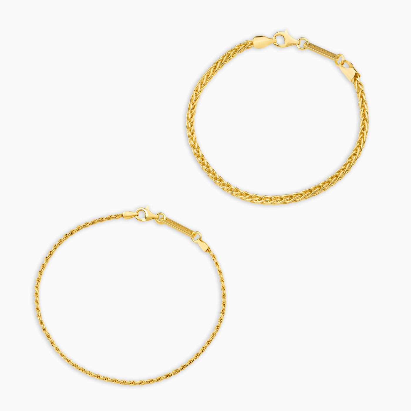 ZESTAW BRANSOLETKA PLECIONY SZNUREK ZŁOTA BRANSOLETKA 925 SREBRO 18 KARATOWE POZŁACANE