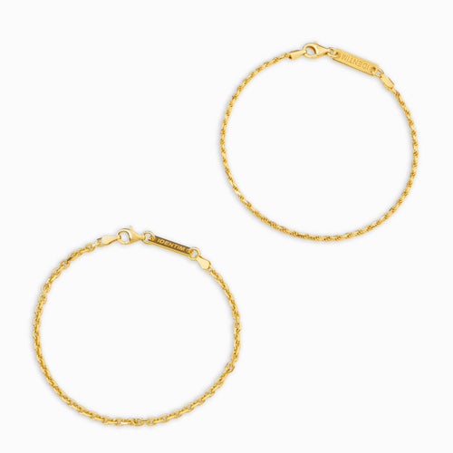 ZESTAW BRANSOLETKA SZNUREK GROSZEK SREBRO 925 POZŁACANE 18 KARATOWYM ZŁOTEM