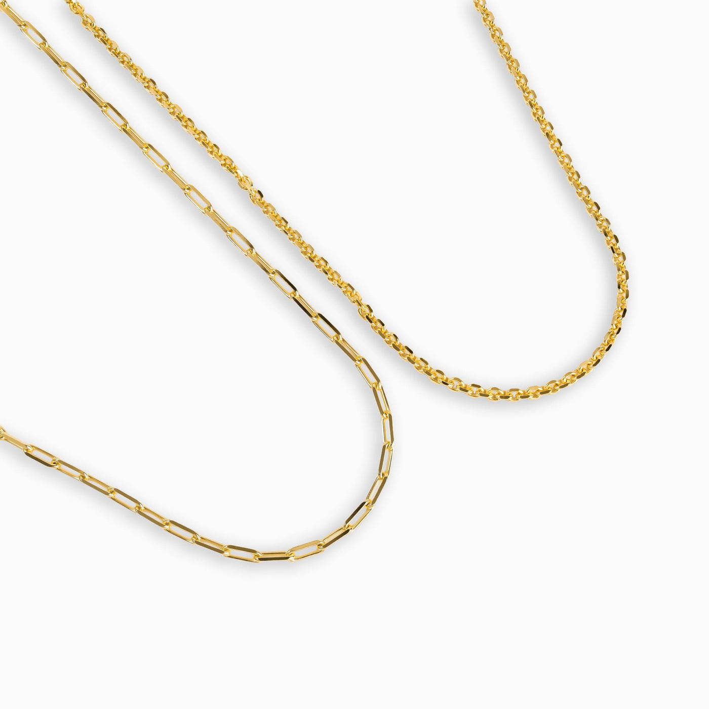 ZESTAW SPINACZ DO PAPIERU I ŁAŃCUSZEK W GROSZKI ZE SREBRA 925 POZŁACANEGO 18-KARATOWYM ZŁOTEM