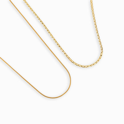 ZESTAW ŁAŃCUSZKÓW BAROWYCH FRANCO &AMP; ARMOURED ZE SREBRA 925 POZŁACANEGO 18-KARATOWYM ZŁOTEM