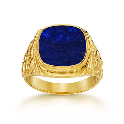 SYGNET SECESYJNY LAPIS 585, ZŁOTO 750