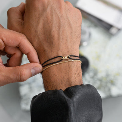 BRANSOLETKA BRILLIANCE BRANSOLETKA MATERIAŁOWA ZŁOTO 585 DIAMENTY LABORATORYJNE