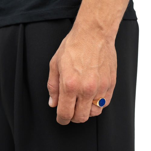 SYGNET LAPIS OWAL 585, ZŁOTO 750