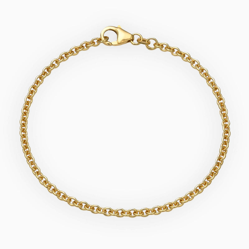 BRANSOLETKA Z KOTWICĄ ZŁOTA BRANSOLETKA 2,70MM 585 ZŁOTA